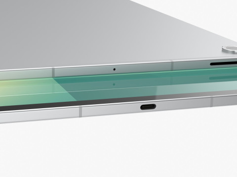 Samsung Galaxy Tab S10 FE Plus Silver 3D Model