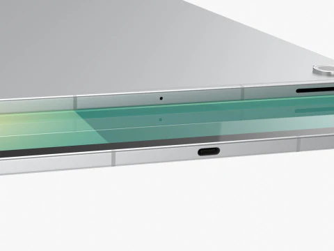 Samsung Galaxy Tab S10 FE Plus Silver 3D Model