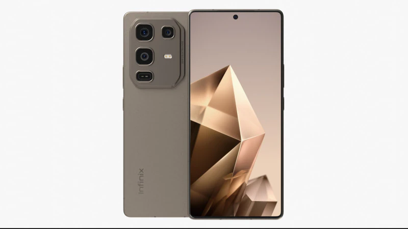 Infinix Note 50 Pro Titanium Grey 3D Model .c4d .max .obj .3ds .fbx .stl .blend 