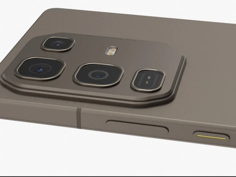 Infinix Note 50 Pro Titanium Grey 3D Model