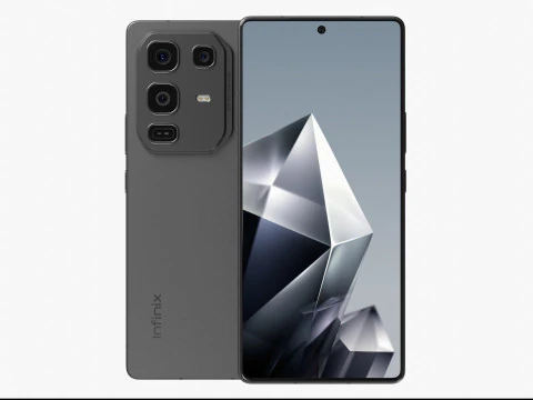 Infinix Note 50 Pro Sombra Negro Modelo 3D
