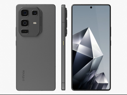 Infinix Note 50 Pro Shadow Black 3D Model