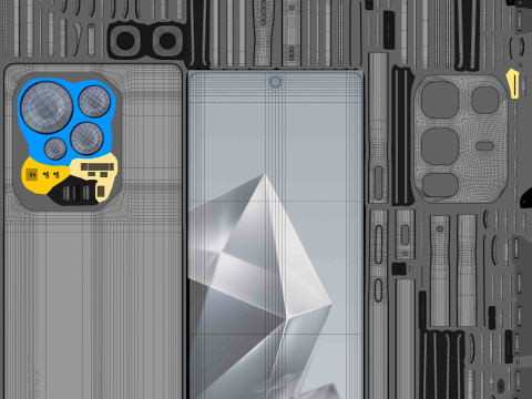 Infinix Note 50 Pro Shadow Black 3D Model