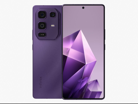 Infinix Note 50 Pro Enchanted Purple 3D Model
