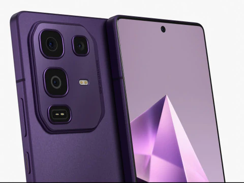 Infinix Note 50 Pro Enchanted Purple 3D Model