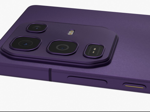 Infinix Note 50 Pro Enchanted Purple 3D Model