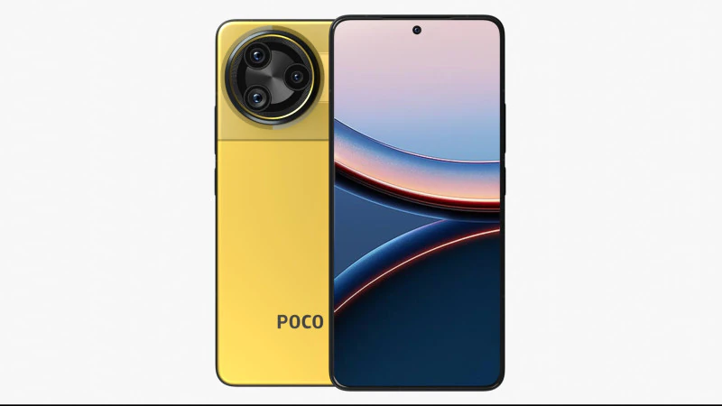 Xiaomi POCO F7 Ultra Yellow 3D Model .c4d .max .obj .3ds .fbx .stl .blend 
