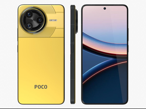 Xiaomi POCO F7 Ultra Yellow 3D Модель