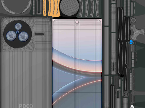 Xiaomi POCO F7 Ultra Black 3D Model