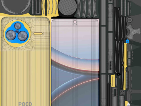 Xiaomi POCO F7 Ultra 3D 모델