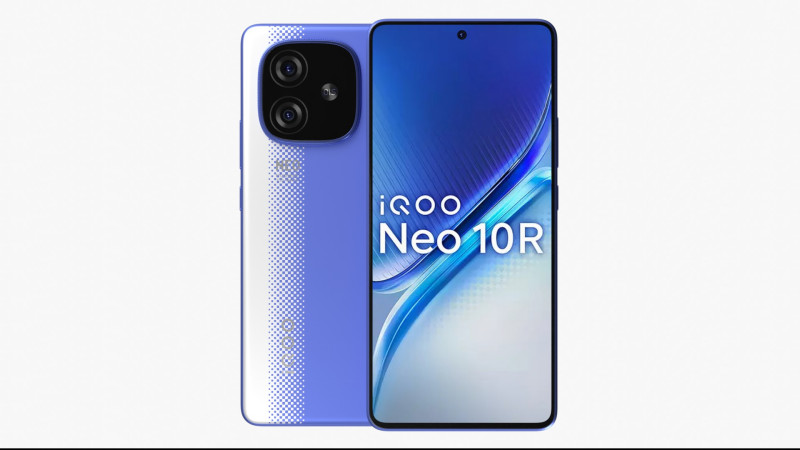 Vivo iQOO Neo 10R Raging Blue Modèle 3D .c4d .max .obj .3ds .fbx .stl .blend