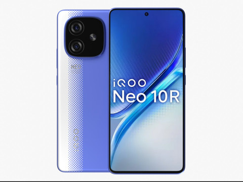 Vivo iQOO Neo 10R Raging Blue Modello 3D
