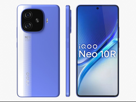 Vivo iQOO Neo 10R Raging Blue Modèle 3D