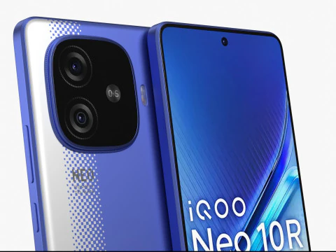 Vivo iQOO Neo 10R Raging Blue 3D Model
