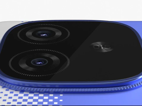 Vivo iQOO Neo 10R Raging Blue 3D Model