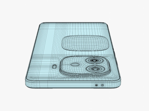 Vivo iQOO Neo 10R Raging Blue Modèle 3D