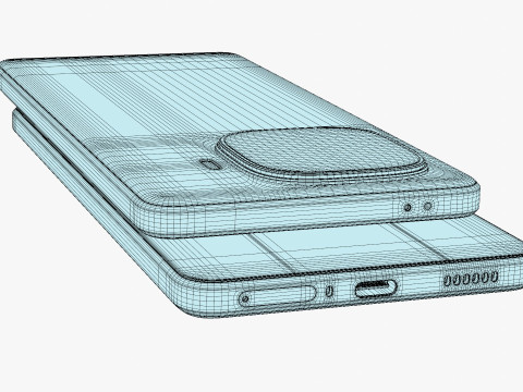 Vivo iQOO Neo 10R Raging Blue Modèle 3D