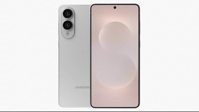 Samsung Galaxy S25 Edge Titanium Silver 3D Model .c4d .max .obj .3ds .fbx .stl .blend