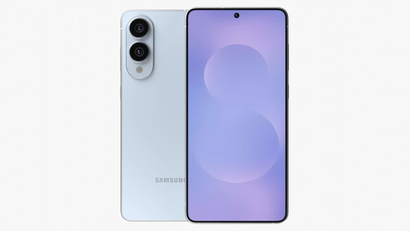 Samsung Galaxy S25 Edge Titanium Icyblue 3D Model .c4d .max .obj .3ds .fbx .stl .blend 