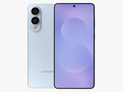 Samsung Galaxy S25 Edge Titanium Icyblue 3D Model