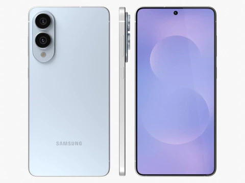Samsung Galaxy S25 Edge Titanium Icyblue 3D Model