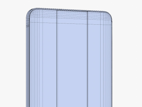 Samsung Galaxy S25 Edge Titanium Icyblue Modello 3D