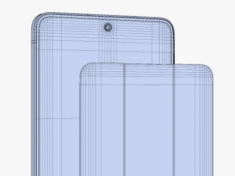 Samsung Galaxy S25 Edge Titanium Icyblue Modello 3D