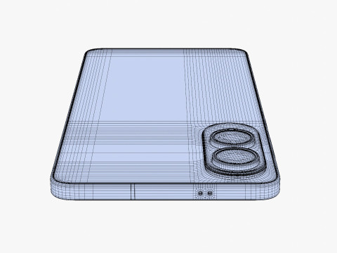 Samsung Galaxy S25 Edge Titanium Icyblue Modello 3D