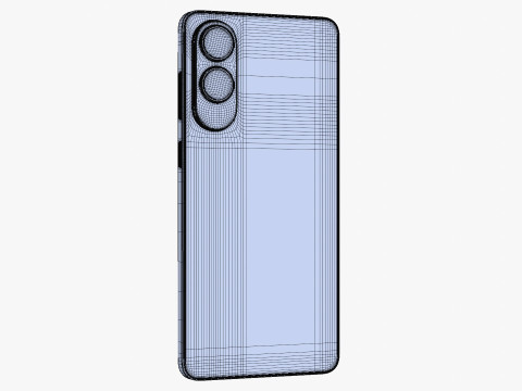 Samsung Galaxy S25 Edge Titanium Icyblue Modello 3D