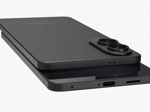 Samsung Galaxy S25 Edge Titanium Jetblack 3D Model