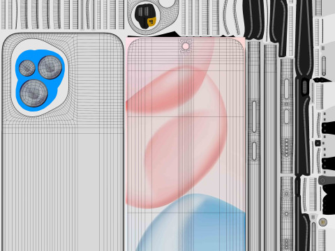 HONOR 400 Meteor Silver 3D-Modell