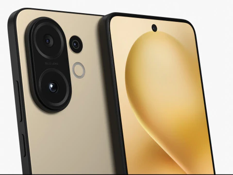Vivo S30 Yellow 3D Model