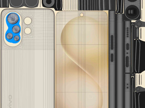 Vivo S30 Yellow 3D Model