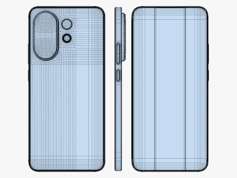 Vivo S30 Yellow 3D Model