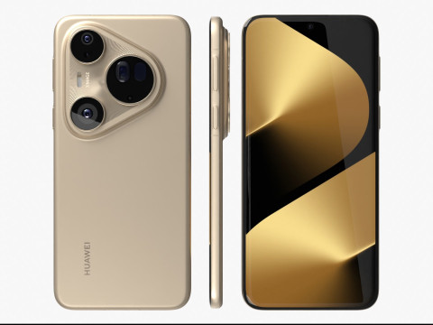 Huawei Pura 80 Ultra Gold 3D Model