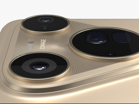Huawei Pura 80 Ultra Gold 3D Model