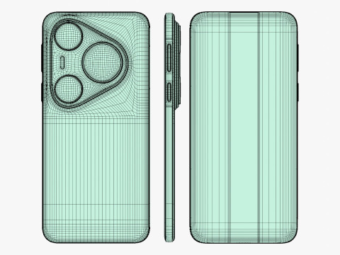 Huawei Pura 80 Ultra Gold 3D Model