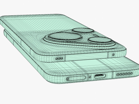 Huawei Pura 80 Ultra Gold 3D Model