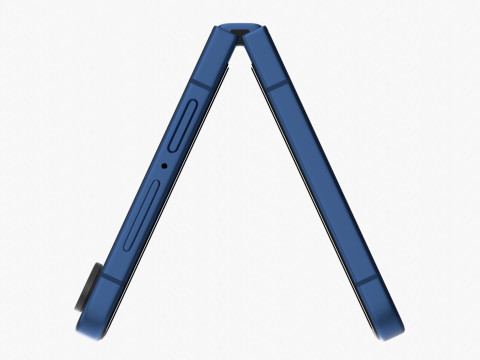 Samsung Galaxy Z Flip 7 Blue Shadow 3D Model