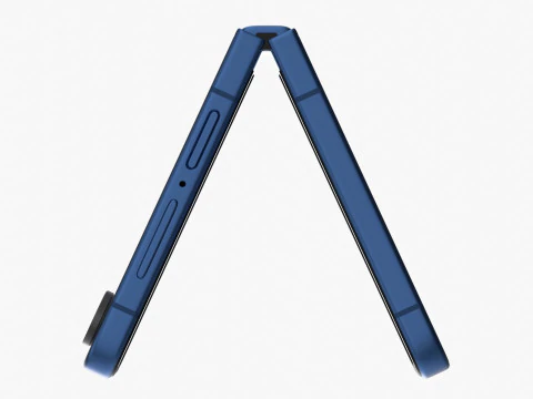 Samsung Galaxy Z Flip 7 Blue Shadow 3D Model