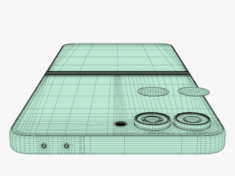 Samsung Galaxy Z Flip 7 Blue Shadow 3D Model