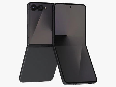 Samsung Galaxy Z Flip 7 Jetblack 3D Model