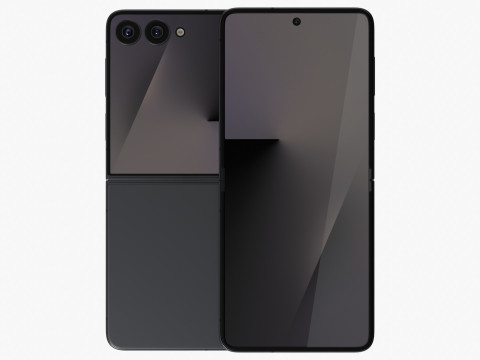 Samsung Galaxy Z Flip 7 Jetblack 3Dモデル