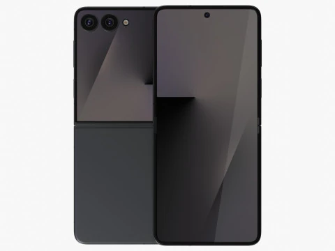 Samsung Galaxy Z Flip 7 Jetblack 3D Model