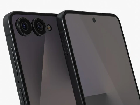 Samsung Galaxy Z Flip 7 Jetblack 3D Model