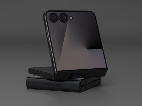 Samsung Galaxy Z Flip 7 Jetblack 3Dモデル