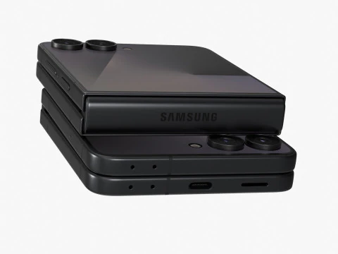 Samsung Galaxy Z Flip 7 Jetblack 3D Model