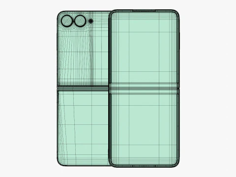 Samsung Galaxy Z Flip 7 Jetblack 3D Model