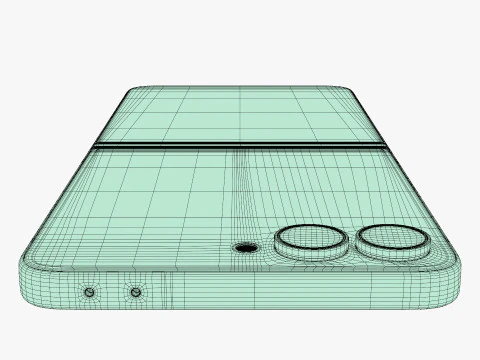 Samsung Galaxy Z Flip 7 Jetblack 3D Model