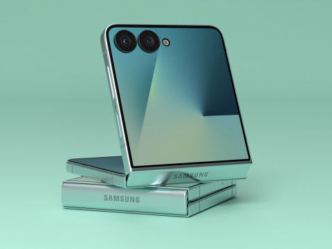 Samsung Galaxy Z Flip 7 Mint 3D Model
